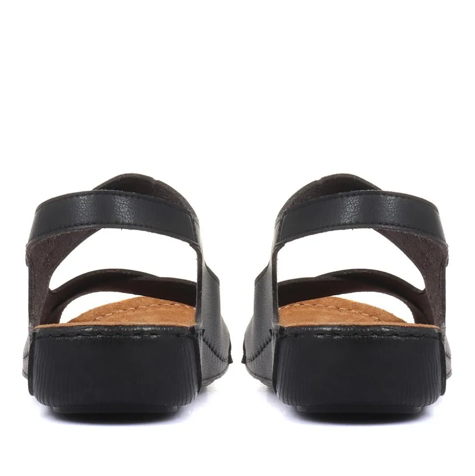 Touch-Fasten Sandals - Black