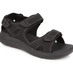 Touch-Fasten Sandals - Black