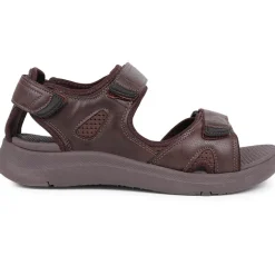 Touch-Fasten Sandals - Dark Brown
