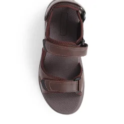 Touch-Fasten Sandals - Dark Brown