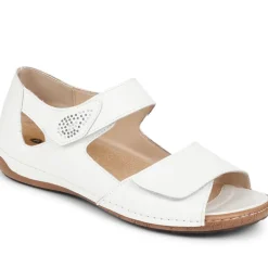 Touch-Fasten Sandals - White