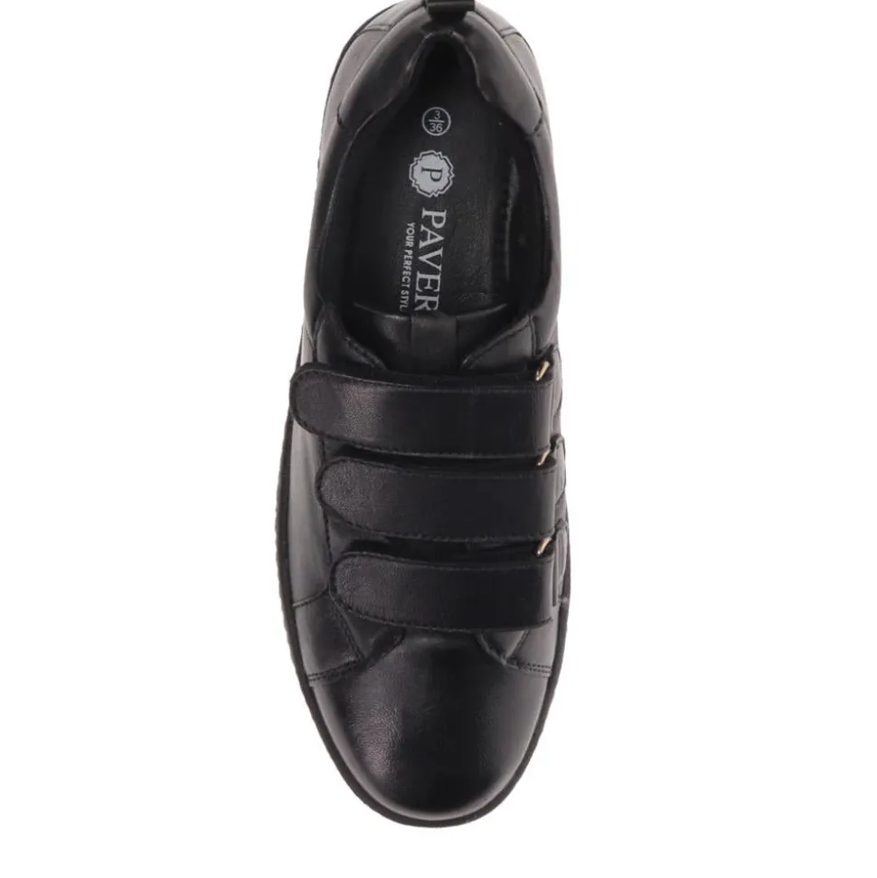 Touch-Fasten Trainers - Black