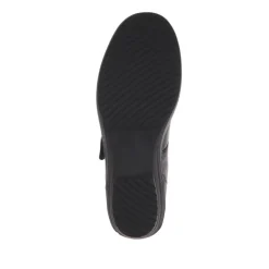 Touch-Fasten Wedge Shoes - Black