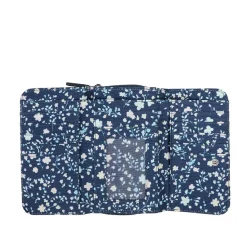 Tri-Fold Purse - Navy Floral