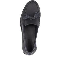 Trish Leather Casual Moccasins - Black