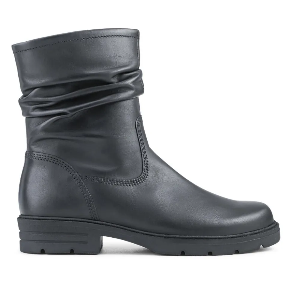 Trusted Gabor Leather Slouch Boots - Black