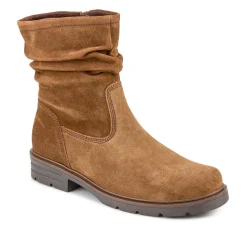 Trusted Gabor Leather Slouch Boots - Tan