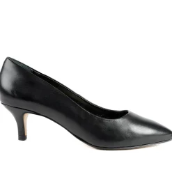Van Dal Alexis Wide Fit Leather Court Shoes - Black Leather