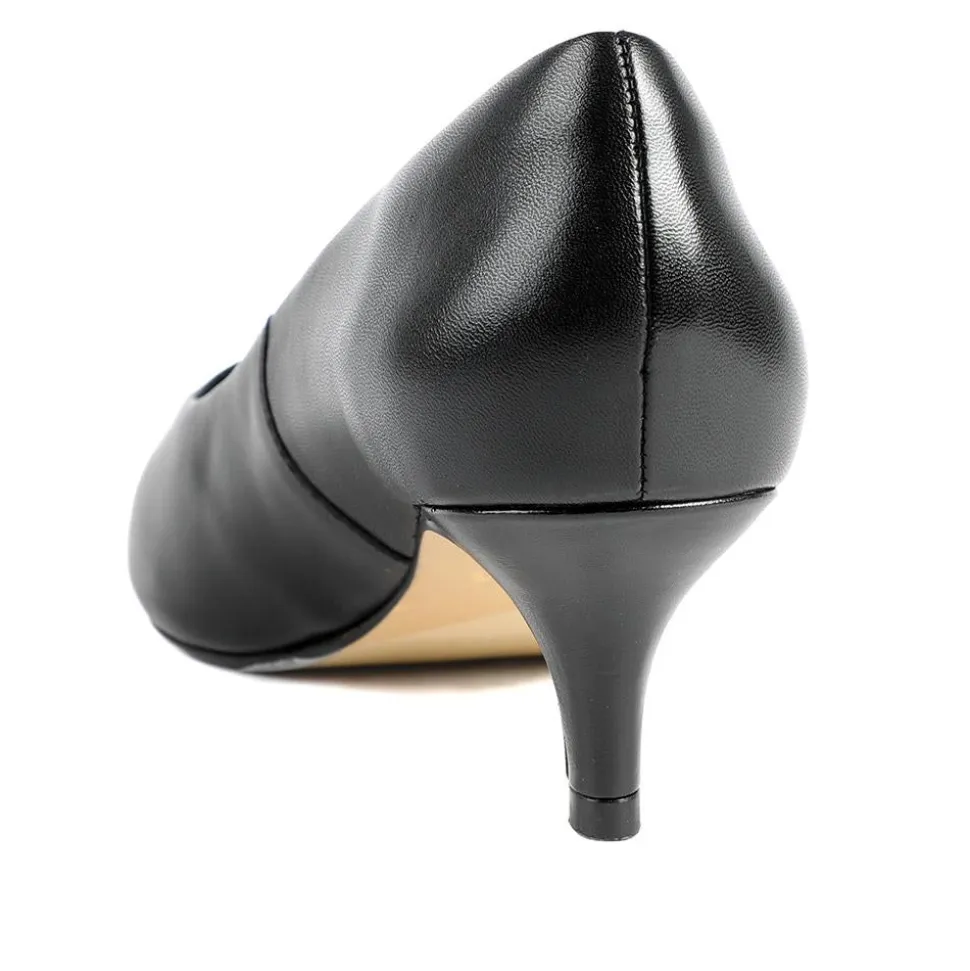 Van Dal Alexis Wide Fit Leather Court Shoes - Black Leather