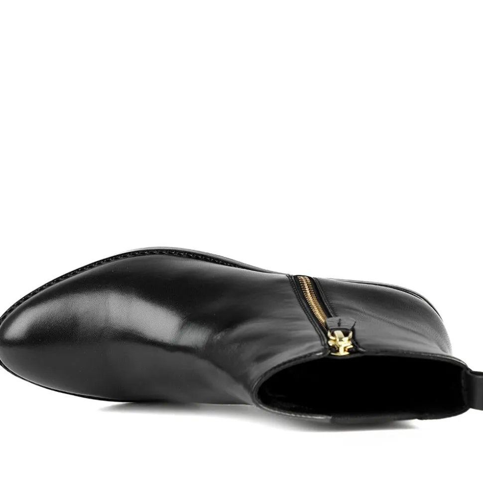 Van Dal Barlow II Extra Wide Leather Ankle Boots - Black Leather