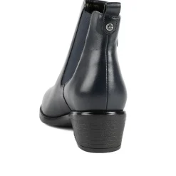Van Dal Barlow II Extra Wide Leather Ankle Boots - Navy Leather
