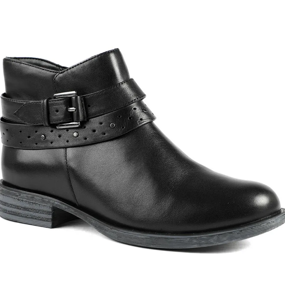 Van Dal Fiesta II Extra Wide Fit Ankle Boots - Black Leather
