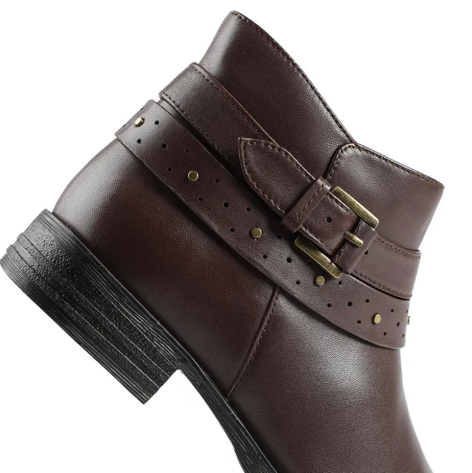 Van Dal Fiesta II Extra Wide Fit Ankle Boots - Brown Leather