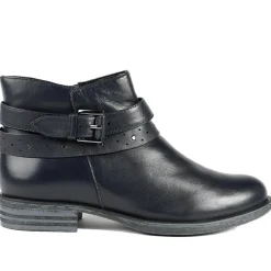 Van Dal Fiesta II Extra Wide Fit Ankle Boots - Navy Leather