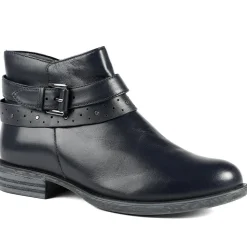 Van Dal Fiesta II Extra Wide Fit Ankle Boots - Navy Leather