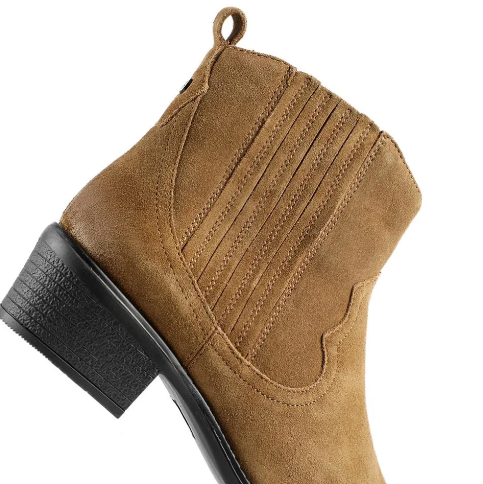 Van Dal Jessie Wide Fit Leather Ankle Boots - Tan Suede
