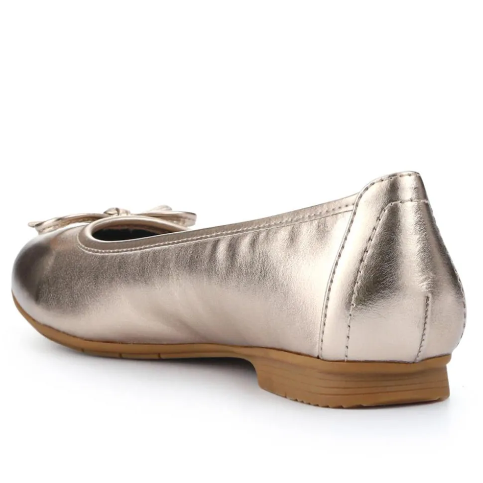Vegan Bow-Detailed Pumps - Champagne