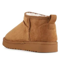 Warm Lightweight Slipper Boots - Chestnut