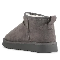 Warm Lightweight Slipper Boots - Grey