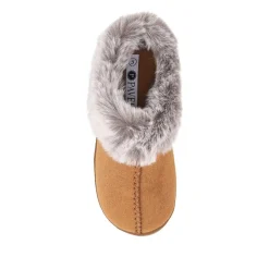 Warm Lined Cushioning Luxury Fur Slippers - Chestnut