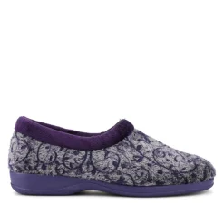 Warm-Lined Full Slippers - Purple