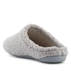 Warm-Lined Lightweight Slippers - Grey