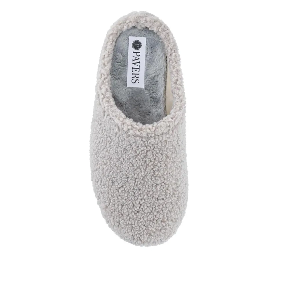 Warm-Lined Lightweight Slippers - Grey