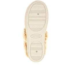 Warm-Lined Memory Foam Slippers - Taupe