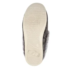 Warm Memory Foam Velour Slippers - Grey