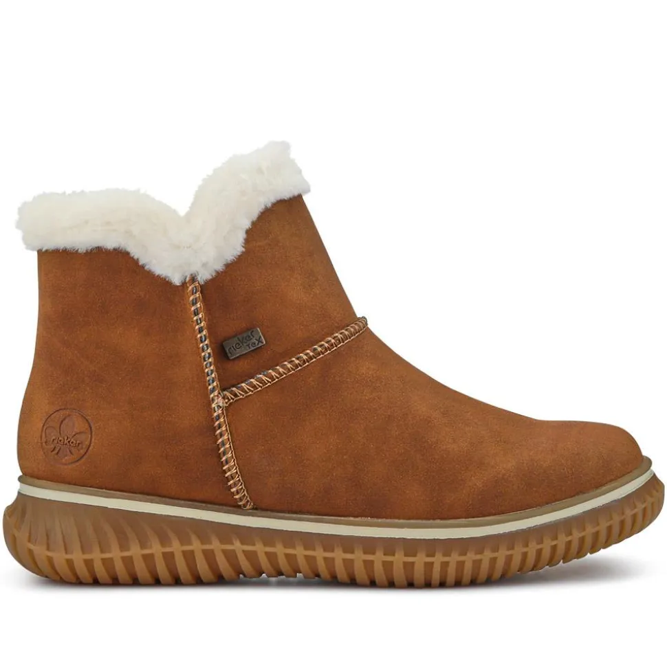 Warm Slip-On Boots - Tan