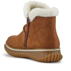 Warm Slip-On Boots - Tan