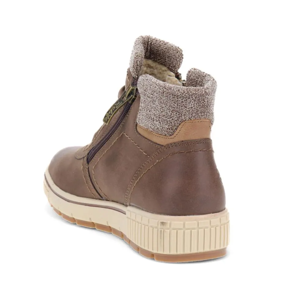 Water-Resistant Ankle Boots - Brown