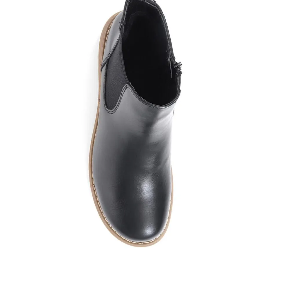 Wedge Chelsea Boots - Black
