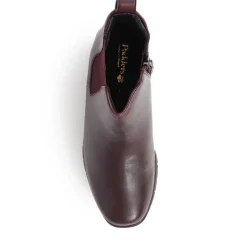 Wedge Heel Ankle Boots - Burgundy
