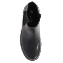Wedge-Heeled Chelsea Boots - Black