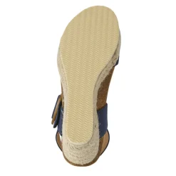 Wedge-Heeled Espadrilles - Navy
