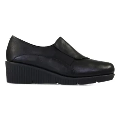 Wedges Classic E Fit - Black Leather