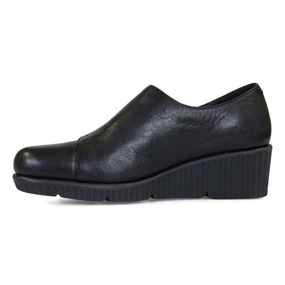 Wedges Classic E Fit - Black Leather