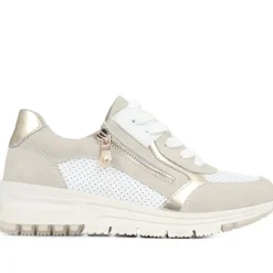 Wedge Trainers - Beige