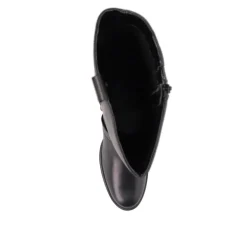 Wide-Calf-Fitting Long Boots - Black