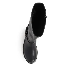 Wide Calf-Fitting Long Boots - Black