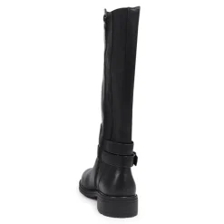 Wide Calf-Fitting Long Boots - Black