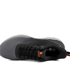 Wide Fit Active Trainers with Memory Foam Insole - Black
