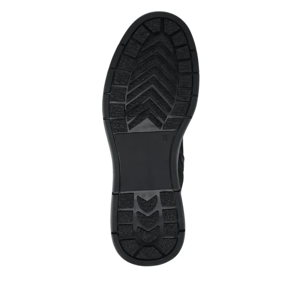 Wide Fit Adjustable Calf Length Boots - Black