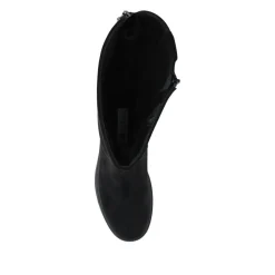 Wide Fit Adjustable Calf Length Boots - Black