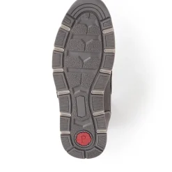 Wide Fit Adjustable Fasten Trainers - Dark Brown