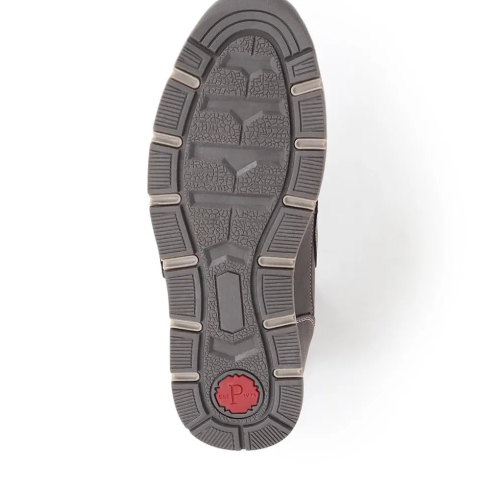 Wide Fit Adjustable Fasten Trainers - Dark Brown