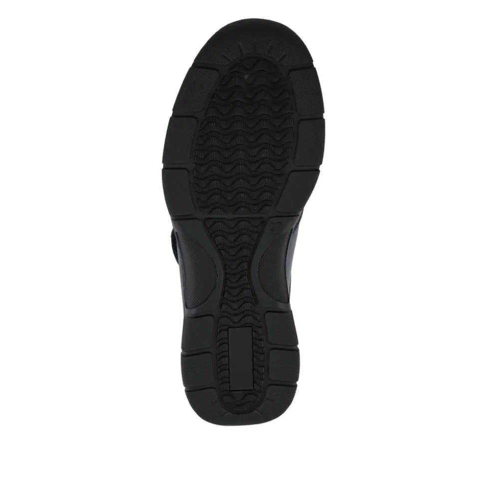 Wide Fit Adjustable Fitting Monk Shoes - Navy