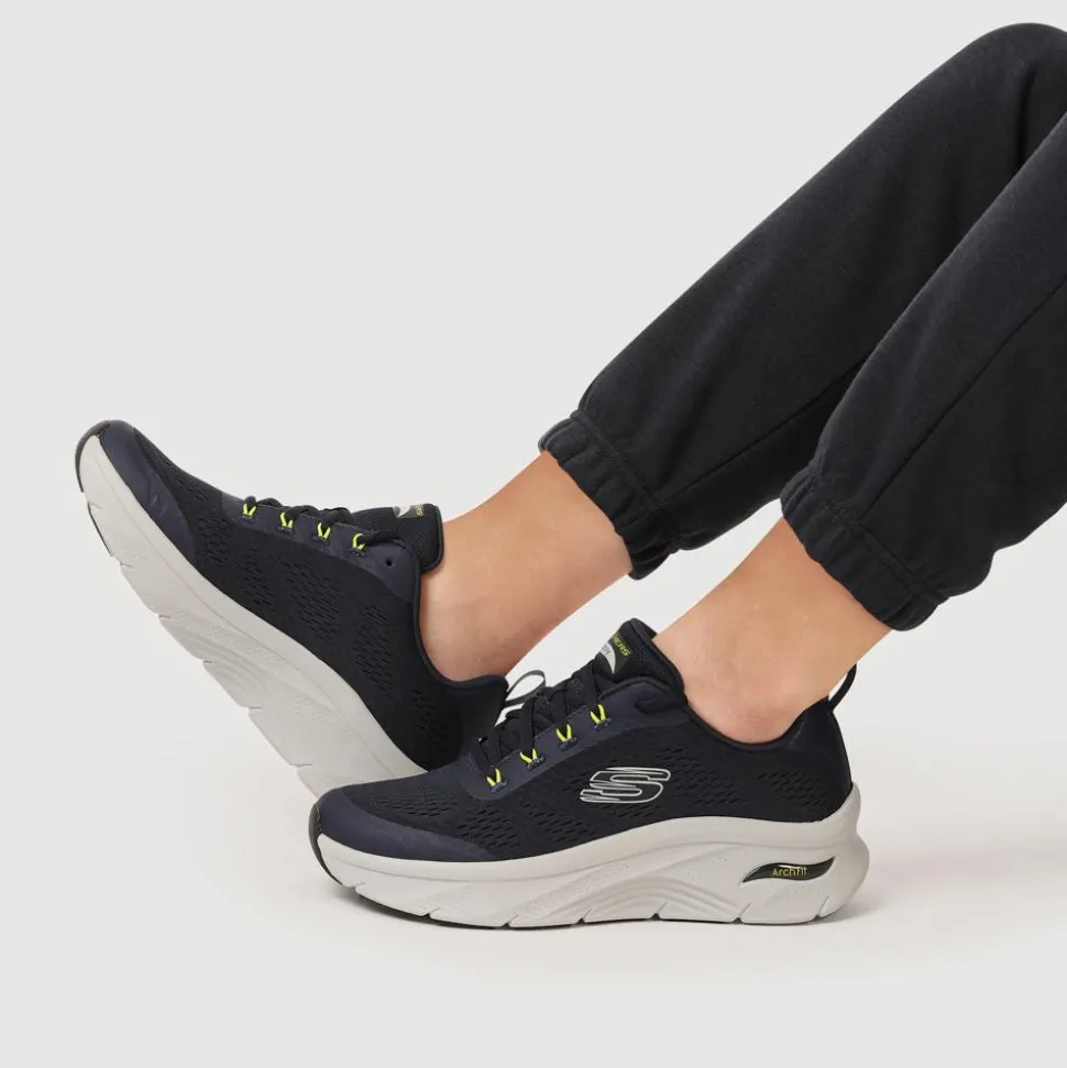 Wide-Fit Arch Fit D'Lux Summer Trainers - Navy
