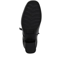 Wide-Fit Breathable Leather Boots - Black